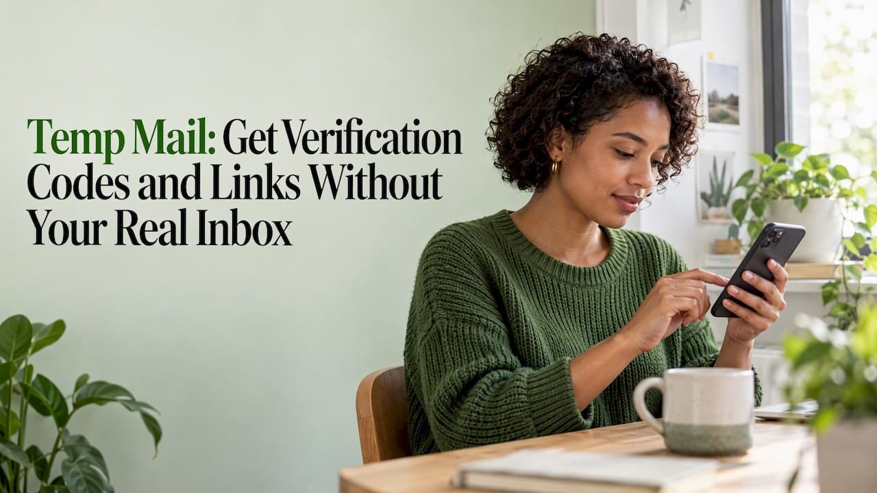 Temp Mail Verification: How to Get Codes and Links Without Your Real Inbox